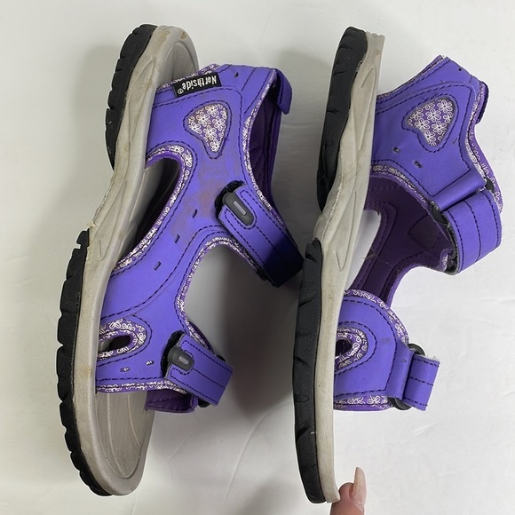 Northside youth/kids purple floral sandals child size 3 - Picture 7 of 7